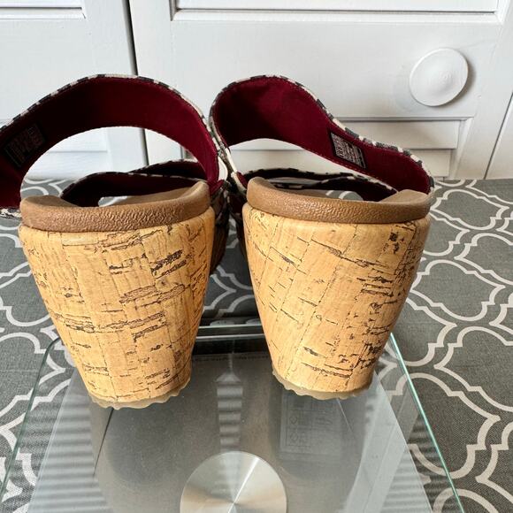 Skechers Women's Beverlee Wedge Sandals Women’s 9 Leopard Print Cork Y2K Retro - Picture 7 of 13